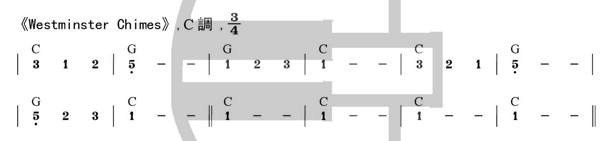 4.Westminster Chimes