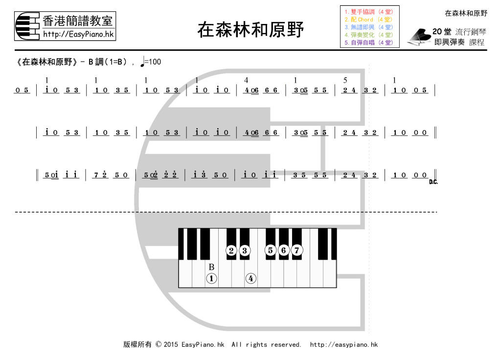 在森林和原野