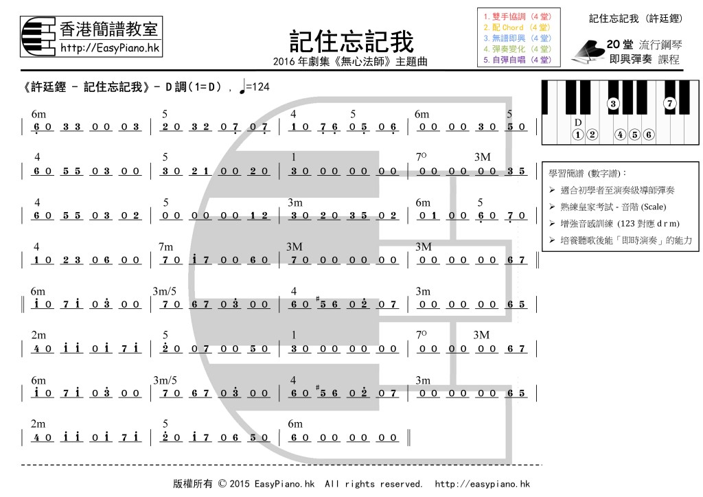 記住忘記我(許廷鏗)